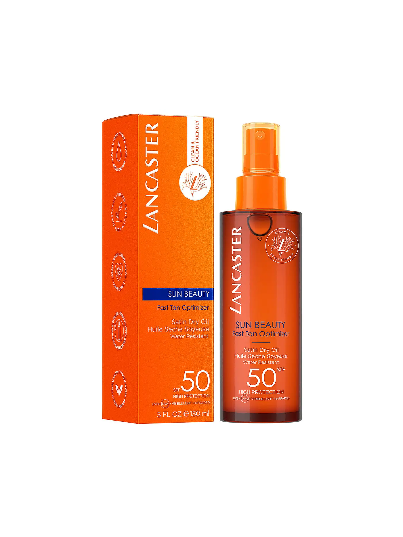 LANCASTER | Sun Beauty Satin Dry Oil SPF50 150ml | 